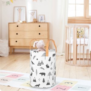 Kosz na zabawki Nukido - biały 10