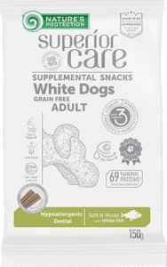 NATURES PROTECTION SC White Dogs Hypoallergenic Dental White Fish 150g dog 1