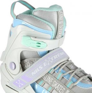 Rolki Nils Extreme NA1186 rekreacyjne regulowane białe r. 39-42 7