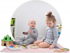 Nukido Namiot tipi dla dzieci z girlandą i światełkami - różowy 13