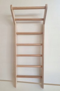 drabinka gimnastyczna drewniana Toddler biała 3