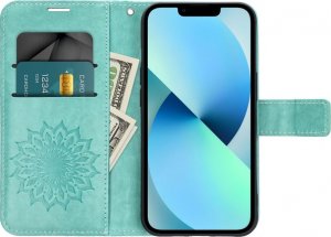 Techonic Kabura Forcell MEZZO Book do XIAOMI Redmi NOTE 11 / 11S mandala zielony 4