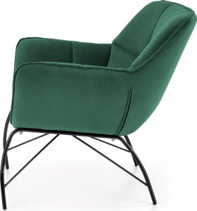 Halmar WNĘTRZARSKIE BELTON fotel wypoczynkowy ciemny zielony (1p=1szt) 2