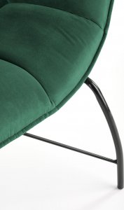 Halmar WNĘTRZARSKIE BELTON fotel wypoczynkowy ciemny zielony (1p=1szt) 4