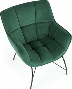 Halmar WNĘTRZARSKIE BELTON fotel wypoczynkowy ciemny zielony (1p=1szt) 7