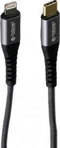 Kabel USB USB-C - Lightning 1.2 m Szary (5901924963912) 2