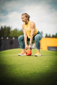 Kettlebell Odważnik THORN FIT Kettlebell gumowany 24 kg odważnik 2