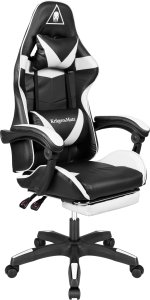 Fotel Kruger&Matz GX-150 czarno-biały (KM0790-BW) 8