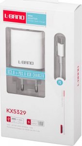 Ładowarka L-BRNO Ładowarka sieciowa szybkie ładowanie 18W + kabel type-c 5