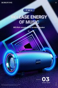 Głośnik Borofone Borofone Głośnik Bezprzewodowy Bluetooth BR3 Rich Sound zielony moro 3
