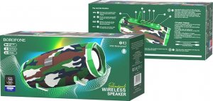 Głośnik Borofone Borofone Głośnik Bezprzewodowy Bluetooth BR3 Rich Sound zielony moro 10
