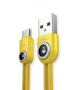 Kabel USB Remax USB-A - USB-C 1 m Żółty (KABAV0257) 1