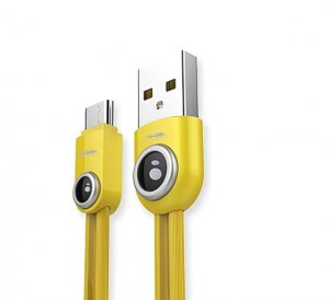 Kabel USB Remax USB-A - microUSB 1 m Żółty (KABAV0259) 1