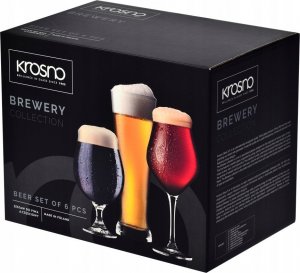 Krosno Komplet konesera piwa Brewery KROSNO zestaw 6szt 1