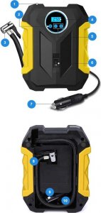 Kompresor samochodowy Carsun C1399-1 12 V 120 W 8