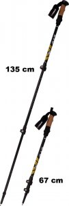 Kije Nordic walking w pokrowcu EVO Enero Pro czarny mat 2