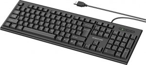 Borofone Zestaw klawiatura + mysz komputerowa BG6 Business przewodowe czarny 2