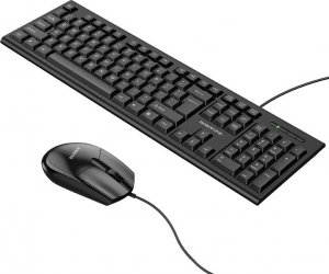 Borofone Zestaw klawiatura + mysz komputerowa BG6 Business przewodowe czarny 3