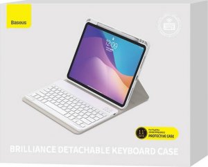 Baseus Brilliance etui z klawiaturą do Ipad Pro 11" biały 4