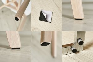 Techrebal PODKŁADKI POD MEBLE KRZESŁA FILCOWE 155 SZT ZESTAW 3