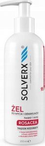 Solverx SOLVERX Rosacea Żel do mycia i demakijażu twarzy i oczu na trądzik różowaty 200 ml 1