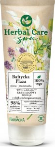 Farmona Farmona Herbal Care Spa Wygładzający Krem algowy do rąk z olejkiem bergamotowym Bałtycka Plaża 100ml 1