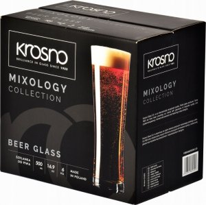 Krosno Szklanki do piwa Mixology KROSNO 6x500ml klepsydra 4