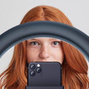 Lampa pierścieniowa Techonic  LED Ring Stream 10 cali z uchwytem na telefon 5