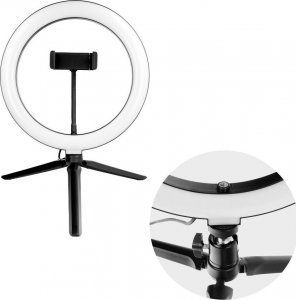 Lampa pierścieniowa Techonic  LED Ring Stream 10 cali z uchwytem na telefon 7