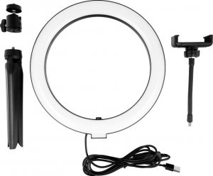 Lampa pierścieniowa Techonic  LED Ring Stream 10 cali z uchwytem na telefon 8