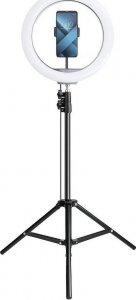 Lampa pierścieniowa Techonic  LED Ring Stream pierścieniowa FULL COLOR 12 cali z uchwytem na telefon + statyw 5