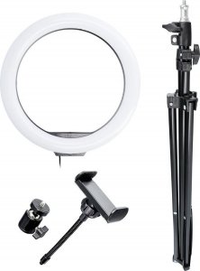 Lampa pierścieniowa Techonic  LED Ring Stream pierścieniowa FULL COLOR 12 cali z uchwytem na telefon + statyw 8