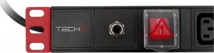 Techly Techly Listwa Zasilająca Rack 1U 8x Gniazdo C13 Kabel C14 do UPS 2m 4