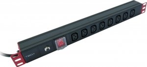 Techly Techly Listwa Zasilająca Rack 1U 8x Gniazdo C13 Kabel C14 do UPS 2m 5
