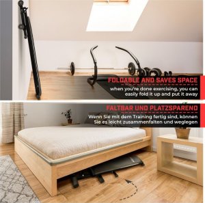 Physionics Ławka treningowa Pochylona, 127 x 32 x 61,5 cm 6