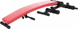 Ławka treningowa Physionics Pochylona - czerwona 2