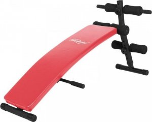 Ławka treningowa Physionics Pochylona - czerwona 6