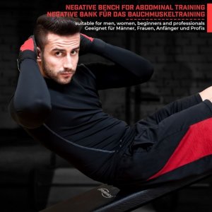 Physionics Ławka treningowa Pochylona, 127 x 32 x 61,5 cm 5