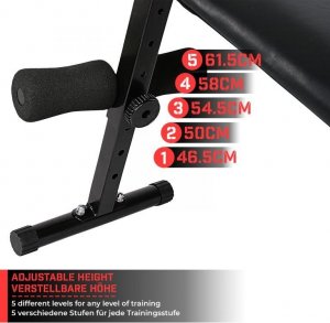 Physionics Ławka treningowa Pochylona, 127 x 32 x 61,5 cm 6