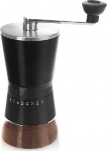 Młynek do kawy Orion Młynek do mielenia kawy ręczny z regulacją stalowy szklany 21 cm 4