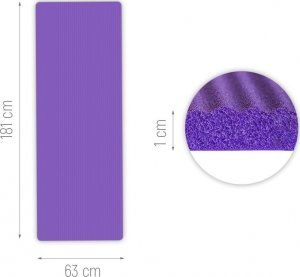 Mata treningowa WNSP 181 cm x 63 cm x 1 cm różowa 16