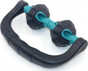 Masażer OEM Masażer rolkowy, ręczny do ciała (2 rolki) - czarno-niebieski 3