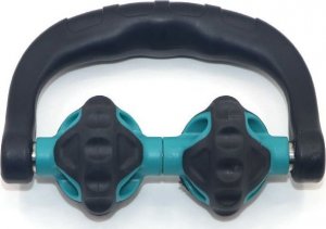 Masażer OEM Masażer rolkowy, ręczny do ciała (2 rolki) - czarno-niebieski 4