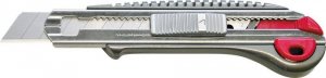 Nóż Uniwersalny Łamany z Kółkiem Ustalającym Blokadę Ostrza 18mm NT Cutter 1