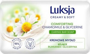 Sarantis Luksja Creamy & Soft Kojące Kremowe Mydło w kostce Rumianek & Gliceryna 90g 1