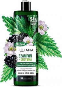 Herbapol HERBAPOL Polana Szampon i odżywka do włosów 2w1 - Jeżyna & Pokrzywa & Mentol  400ml 1