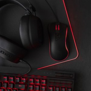 Podkładka Techonic Podkładka pod klawiaturę i mysz dla graczy 800x300x3mm / czarny / LED RGB 10 trybów (gaming) 5