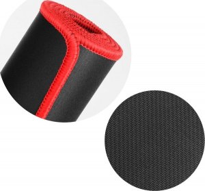 Podkładka Techonic Podkładka pod klawiaturę i mysz dla graczy 900x400x3mm / czarny / obszycie czerwone 2