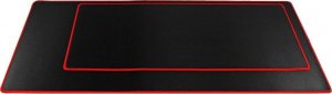 Podkładka Techonic Podkładka pod klawiaturę i mysz dla graczy 900x400x3mm / czarny / obszycie czerwone 5