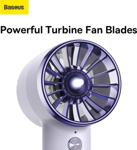 Wentylator Baseus Wiatrak Flyer Turbine power bank 4000mAh z kablem Lightning (ACFX010005) fioletowy 15